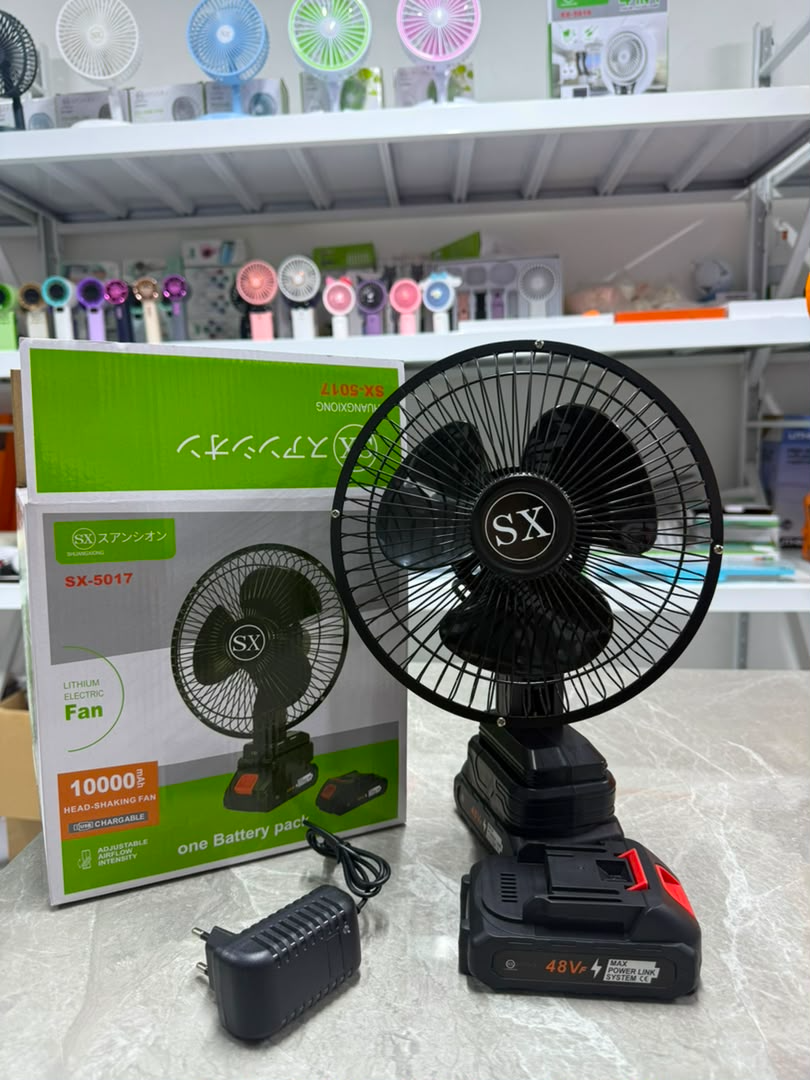 Rechargeable Lithium Fan